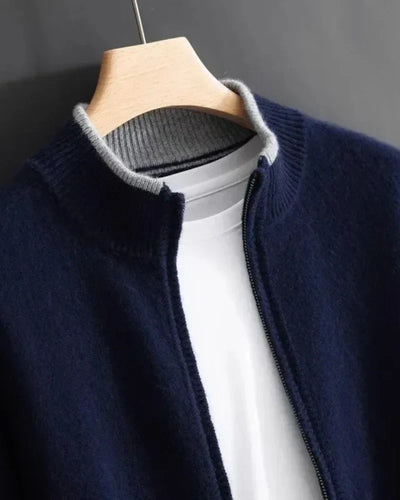 Zip-Up Cashmere Jacket