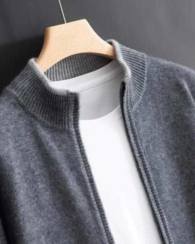 Zip-Up Cashmere Jacket