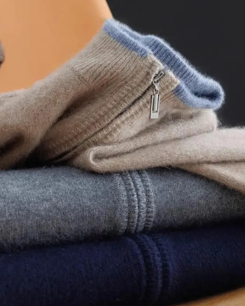 Zip-Up Cashmere Jacket