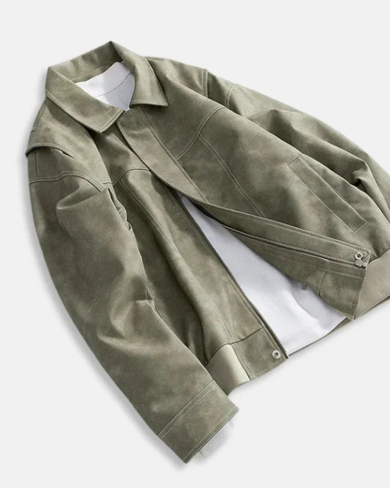 Duncan - Retro PU Leather Jacket