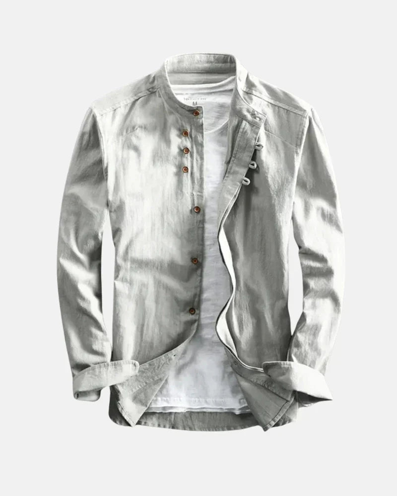 Kenji - Casual Stand Collar Shirt