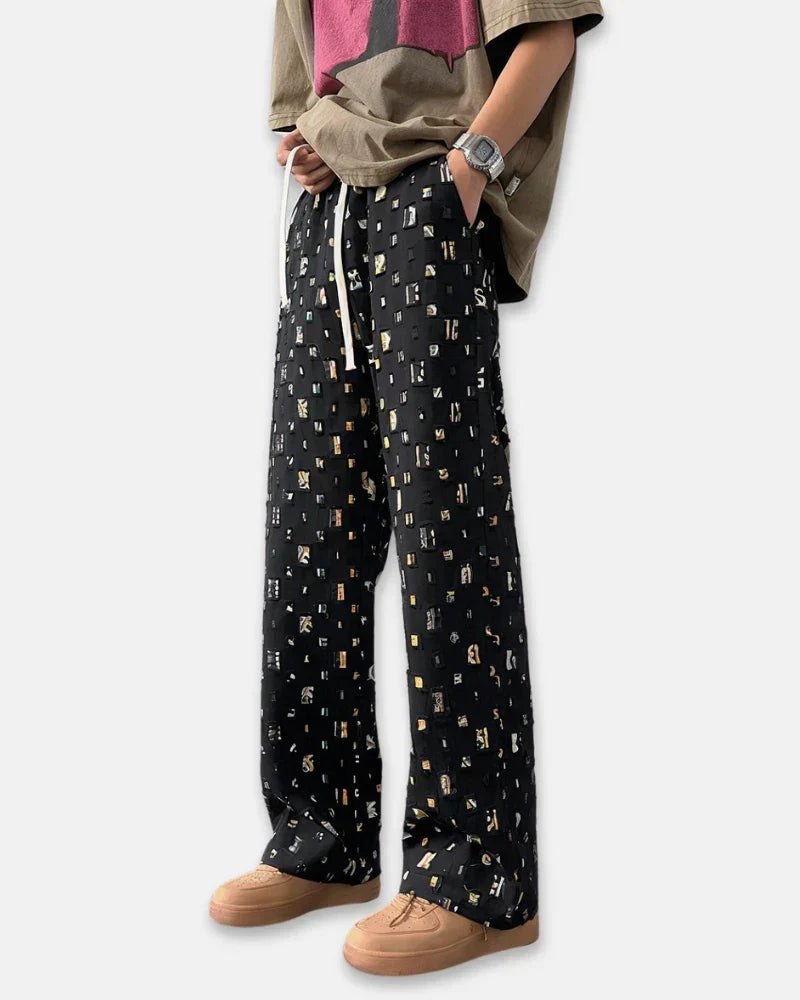 Rowan - Plaid Ripped Trousers