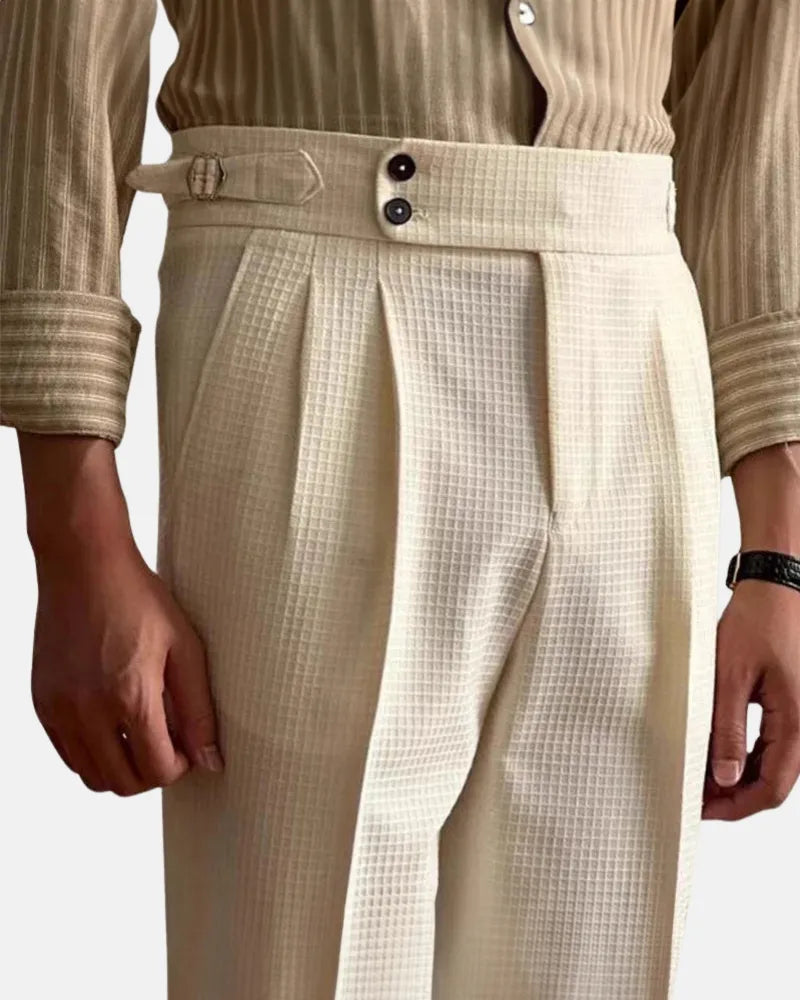 Astin - Waffle High Waist Trousers