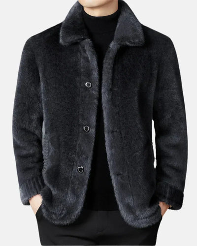 Percy - Reversible Mink Wool Coat
