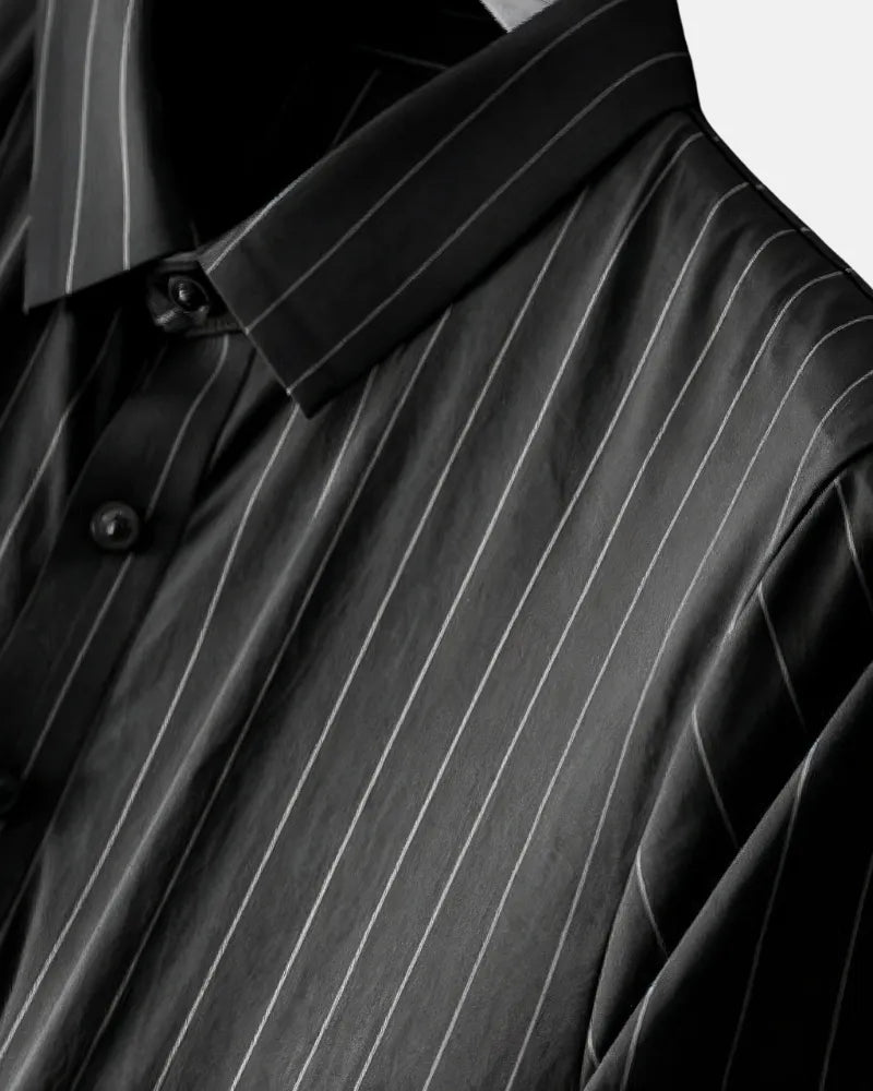 Ricco - Ice Silk Stripes Casual Set