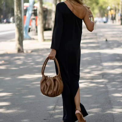 Sloane One-Shoulder Knit Dress