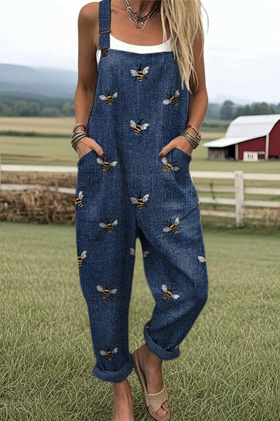 Aurora Bee Denim Jumpsuit
