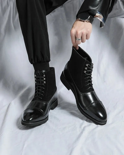 Barrett - Lace-Up Leather Booties