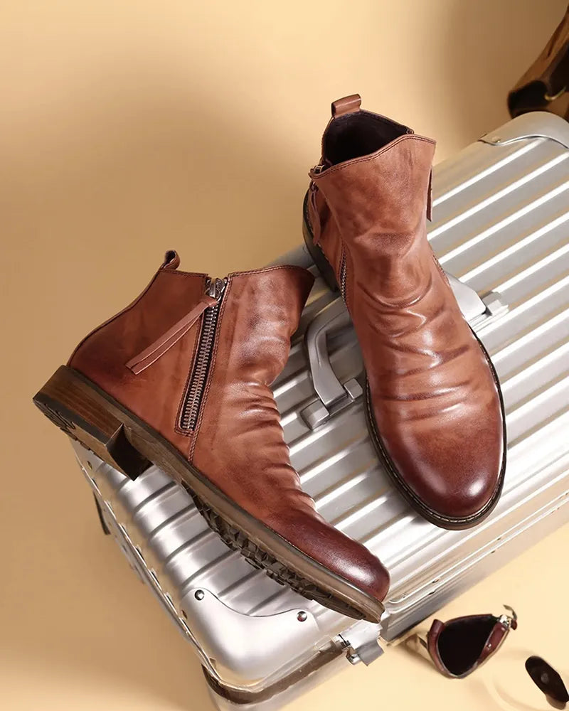 Marc - Leather Ankle Boots