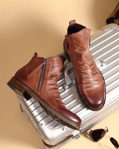 Marc - Leather Ankle Boots