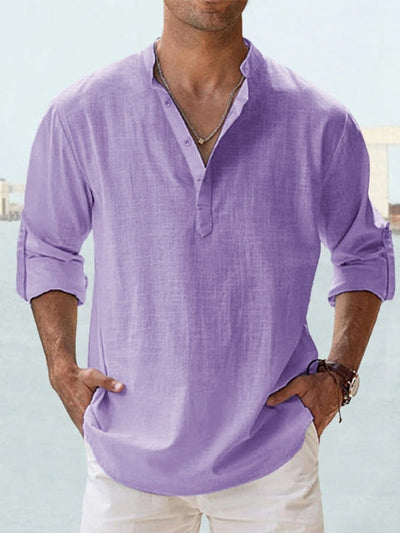 Kevin - Men's Linen Button-Up Shirt