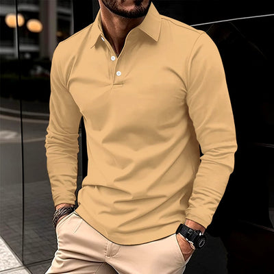 Friedrich - Casual Long Sleeve Polo Shirt