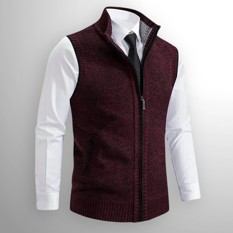 The Eliano Wool Blend Vest