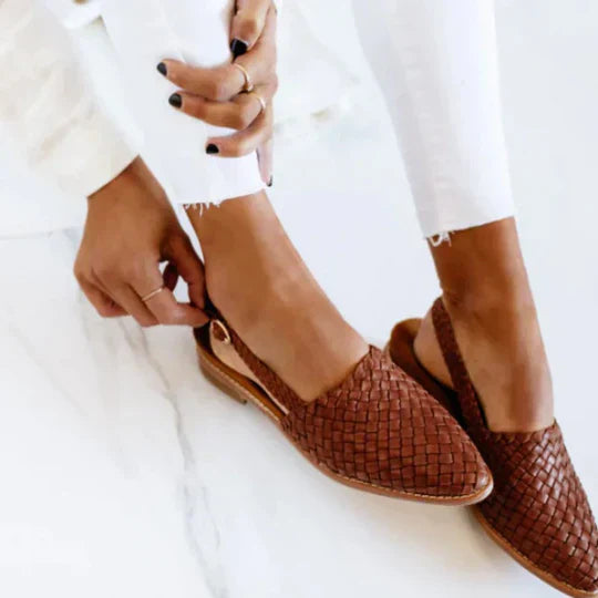 Lyn - Artisan Crafted Flat Sandals